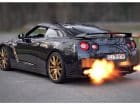 nissan gt-r backfire