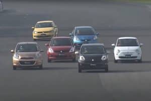 city cars on track
