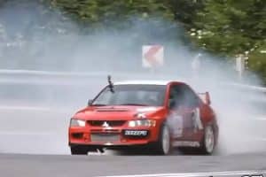 mitsubishi lancer evo driftshow