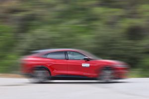 mustang mach e in motion