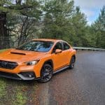 subaru wrx windy road