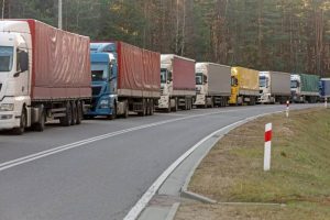 truck drivers on strike