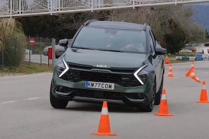 kia sportage moose test