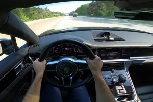 porsche panamera diesel autobahn run