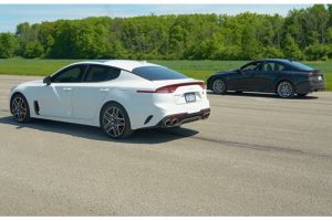 kia stinger gt vs lexus is500f