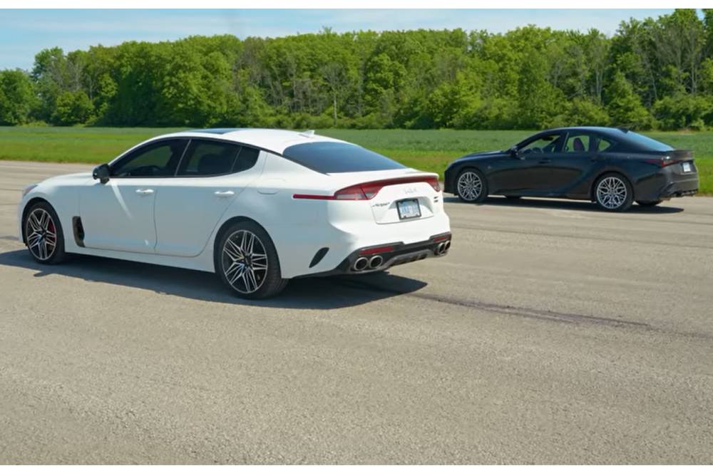 Kia Stinger GT «δροσίζει» Lexus IS500 F (+video)