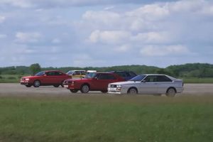 audi quattro drag race