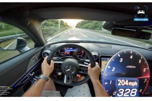 mercedes-amg sl63 autobahn run