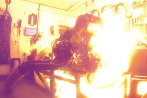 blown up hemi engine