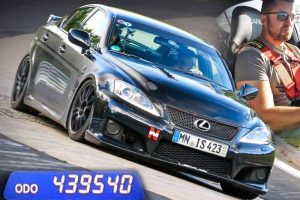 440.000 km lexus is f nurburgring