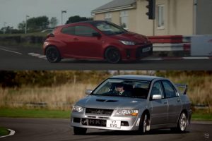 mitsubishi evo 7 vs toyota gr yaris (1)