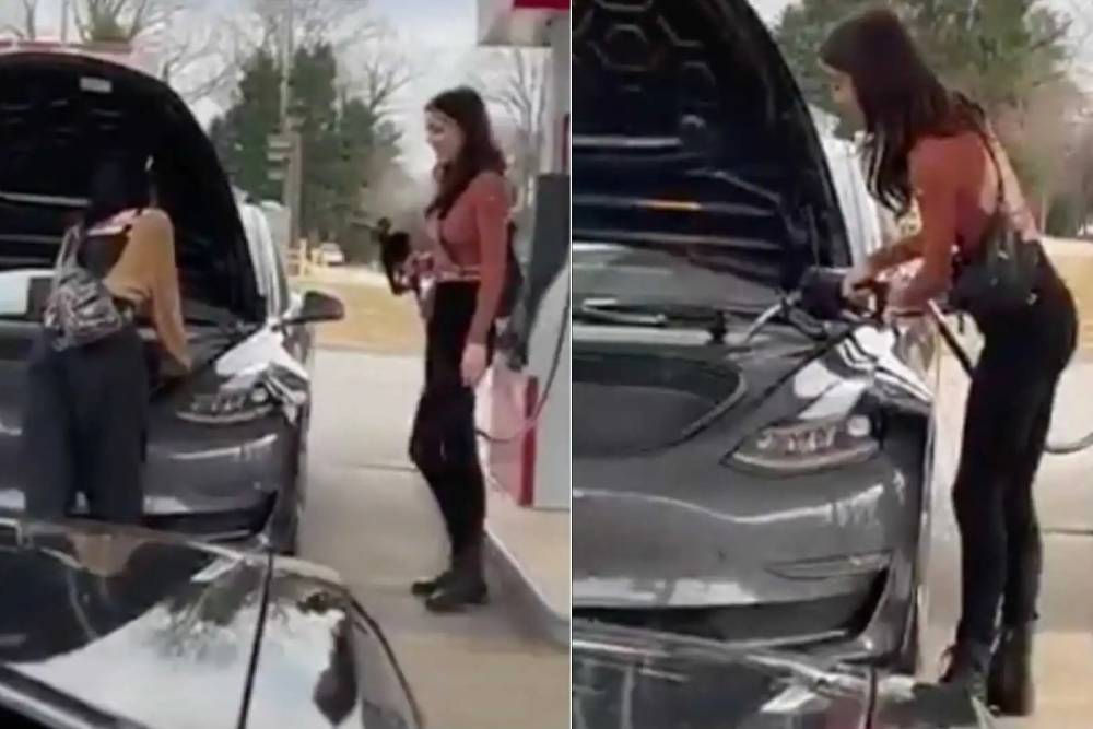 Γυναίκα έψαχνε να βάλει βενζίνη σε Tesla! (+video)