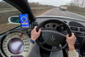 mercedes e55 amg autobahn run