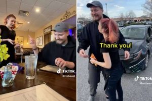 waitress gets car as a tip