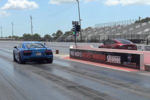 1400hp audi r8 vs tesla model s plaid