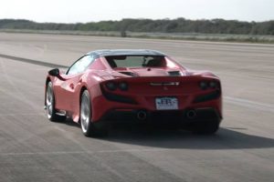 ferrari f8 spider top speed run