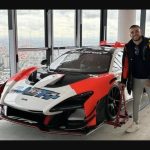 mclaren senna craned into penthouse