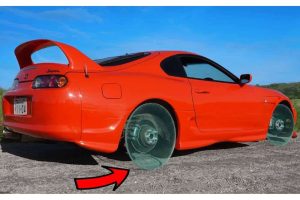 toyota supra transparent wheels