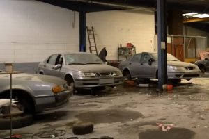abandoned saab dealership