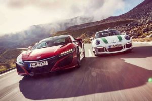 honda nsx vs porsche 911 gt3