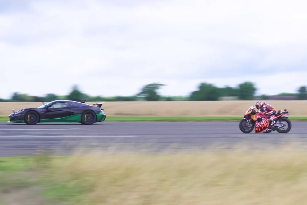 Ούτε MotoGP & Hayabusa Turbo δεν φτάνουν το Nevera (+video)