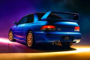 subaru impreza 22b pose