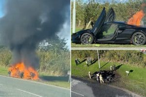 mclaren artura flames