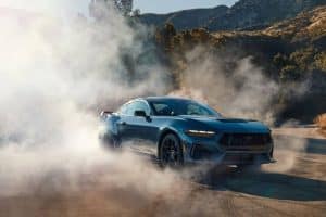 ford mustang burnout