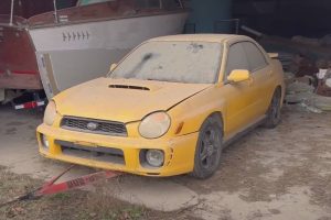 abandoned subaru impreza wrx