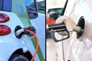 charging vs gas station