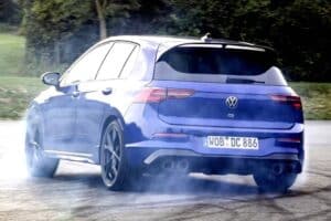 vw golf r drift