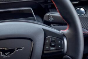 2025-Mustang-Mach-E-drive-select-and-steering-whee