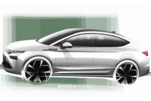 Exterior sketc of the new Škoda Enyaq family Modern Solid _photo2 (1)