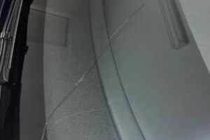 tesla model 3 cracked windshield