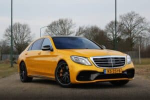 mercedes s65 amg yellow