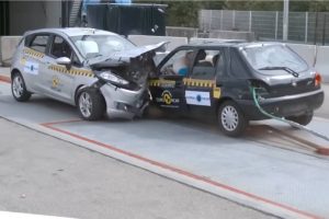 new vs old car crash test