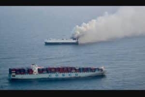 cargo ship car fire 02