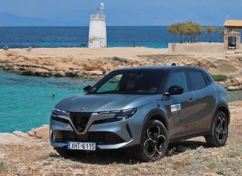 Εκδρομή στην Αίγινα με την Alfa Romeo Junior Ibrida