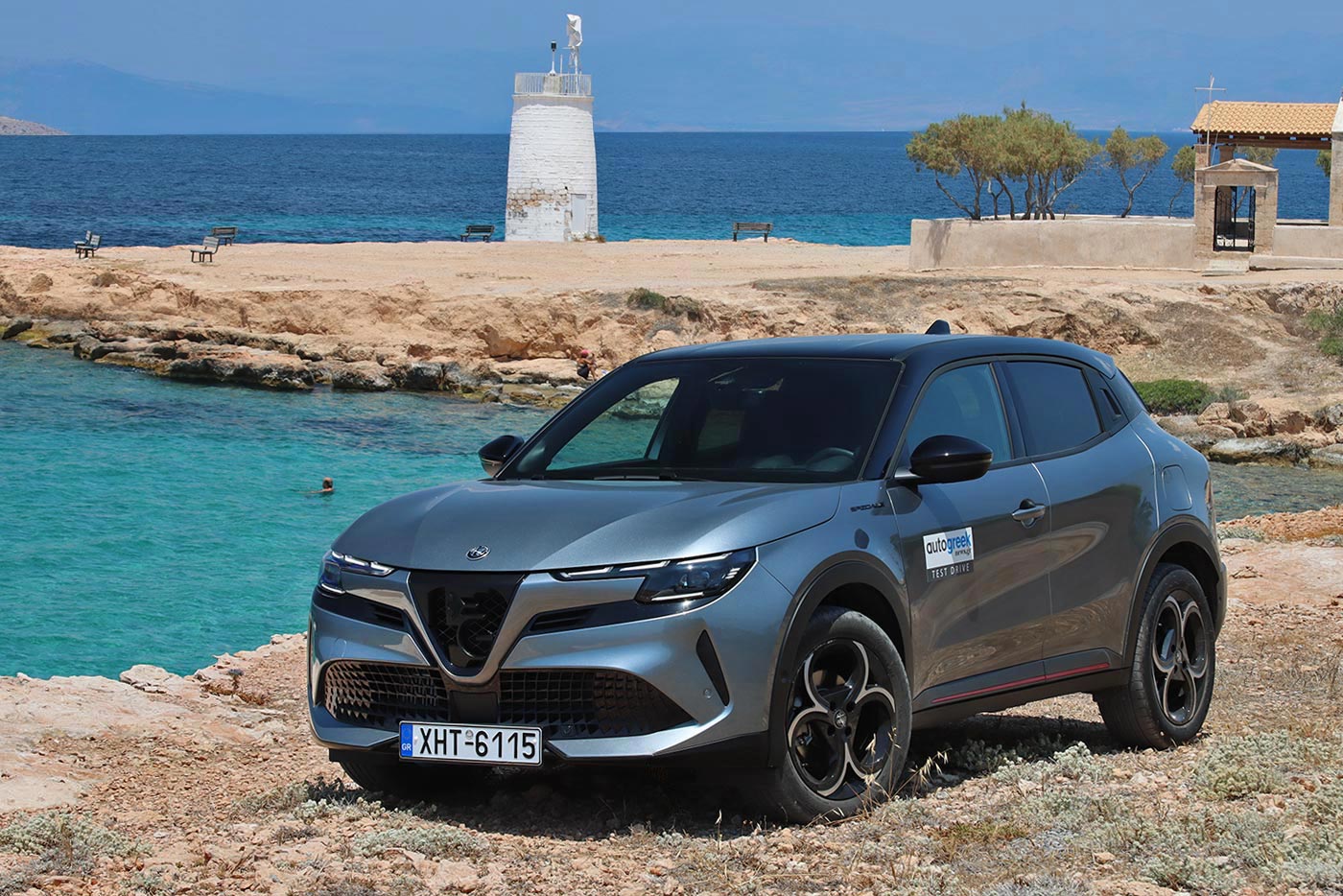 Εκδρομή στην Αίγινα με την Alfa Romeo Junior Ibrida