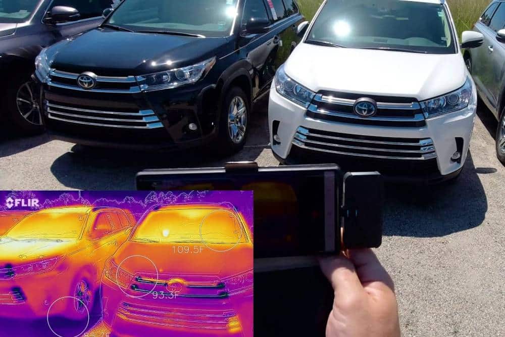 Πόσο πιο καυτό είναι ένα μαύρο αυτοκίνητο; (+video)