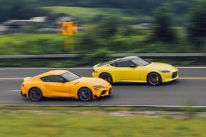 nissan z vs toyota supra sales