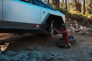 cybertruck off road broken suspension 06