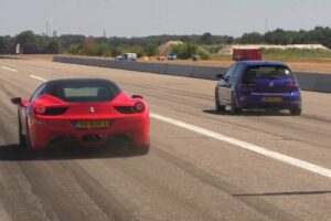 vw golf r vs supercars