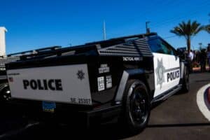 cybertruck police car 08