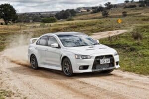 mitsubishi evo x gravel
