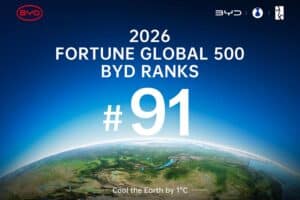 Πιο ψηλά η BYD στη λίστα Fortune Global 500 για το 2026