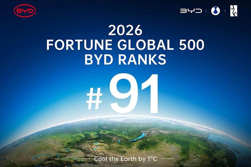 Πιο ψηλά η BYD στη λίστα Fortune Global 500 για το 2026
