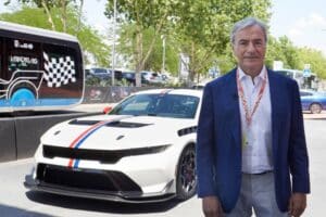 Carlos Sainz Snr with the 2026 Ford Mustang GTD